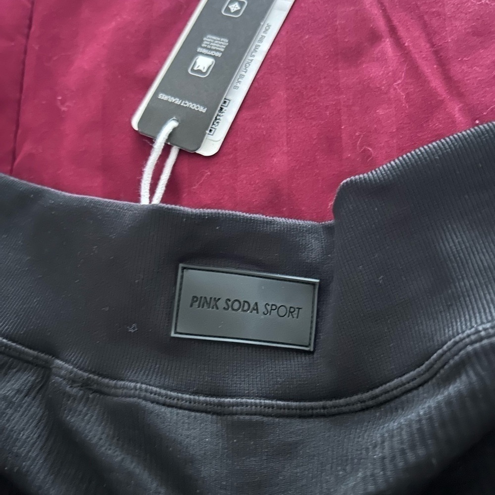 Women’s Pink Soda Sport Ribbed Seamless Tights - Picture 5 of 5